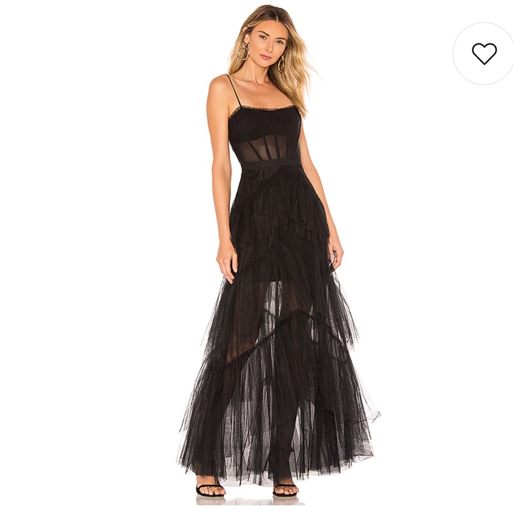 BCBG MaxAzria Tulle Corset Gown